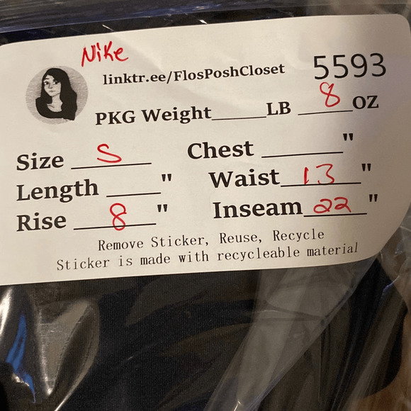 Nike Black Dri-Fit Athletic Capri Pants SZ Small Ankle Pants Pull-On Leggings - Picture 14 of 14